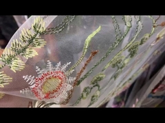 Έγχρωμο Τουλι Υφασμα Δαντέλα Υψηλή Ανθεκτικότητα Χρώματος 130 cm Κέντημα