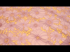 Υδροδιαλυτές Guipure νυφικές δαντέλλες σκοινιού για το νιγηριανό ύφασμα βραδιού