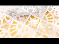 Υδροδιαλυτό δαντελλών υφάσματος γαλλικό ύφασμα δαντελλών λουλουδιών χημικό για το φόρεμα