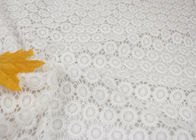White Chemical Water Soluble Guipure Lace Fabric By The Yard For Party Sexy Dress
