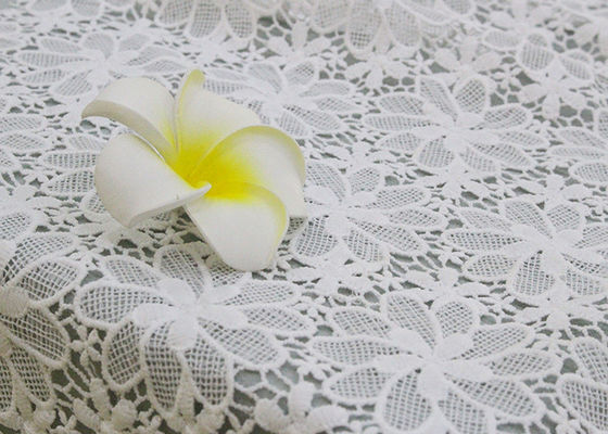Floral Poly Dying Lace Fabric Guipure French Venice Lace