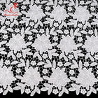 125cm Width Water Soluble Floral Embroidery Fabric With Sequins