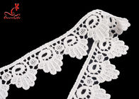 Pure Cotton Flower Embroidery Lace Trim Width 3cm For Lady's Mermaid Skirt